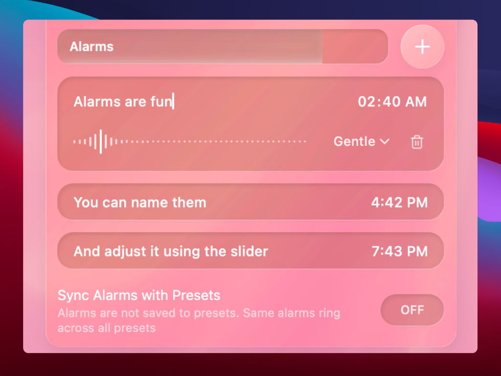 Alarms
