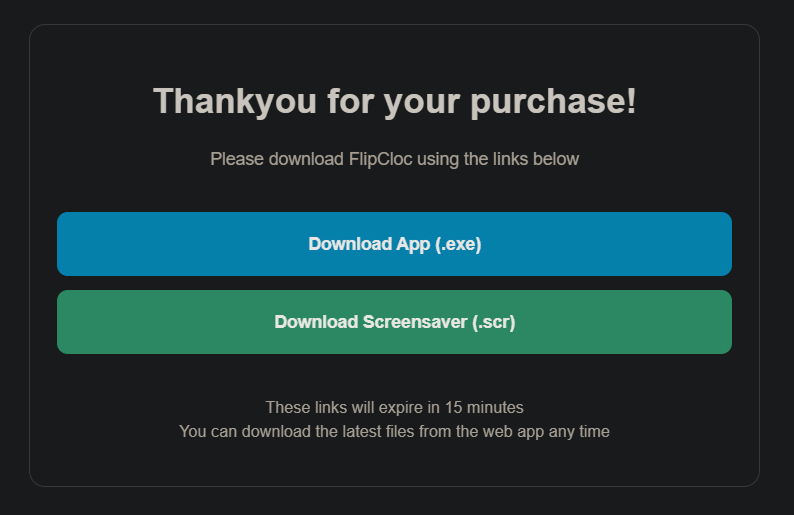 Download FlipCloc screensaver file