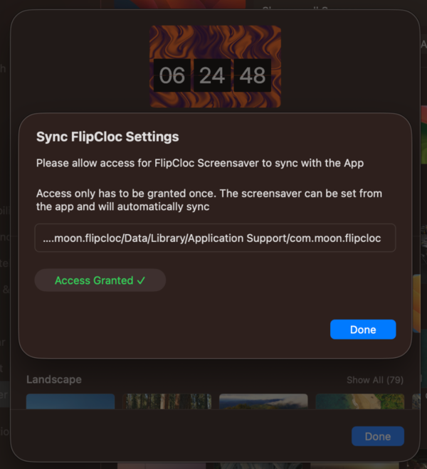Sync FlipCloc Settings