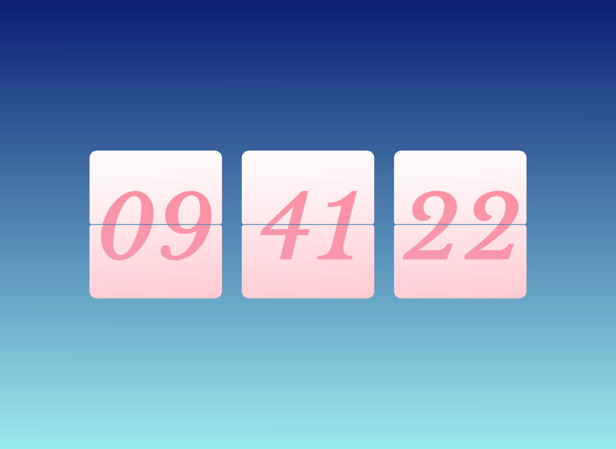 FlipCloc Berry Night — Deep blackberry and plum nocturnal aesthetic flip clock