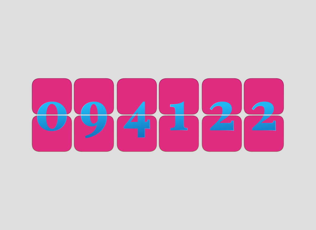 FlipCloc Bubblegum Core — Playful high-contrast pink and cyan pop aesthetic flip clock