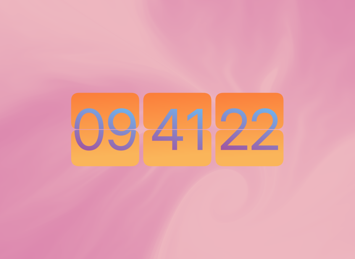 FlipCloc Dream — Surreal cotton-candy pastel gradient aesthetic flip clock
