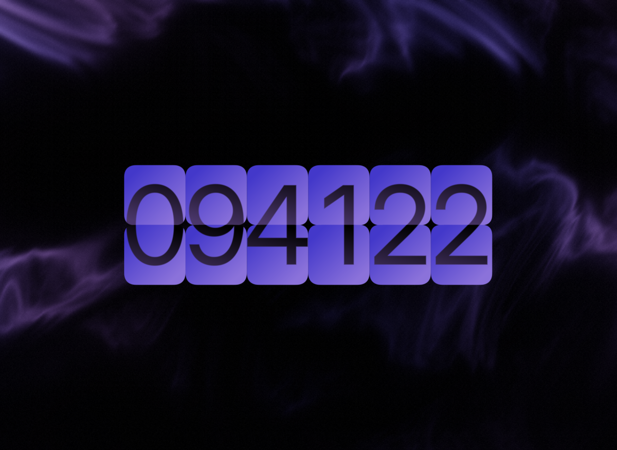 FlipCloc Ethereal Fog — Mystic atmospheric misty gradient peaceful aesthetic flip clock