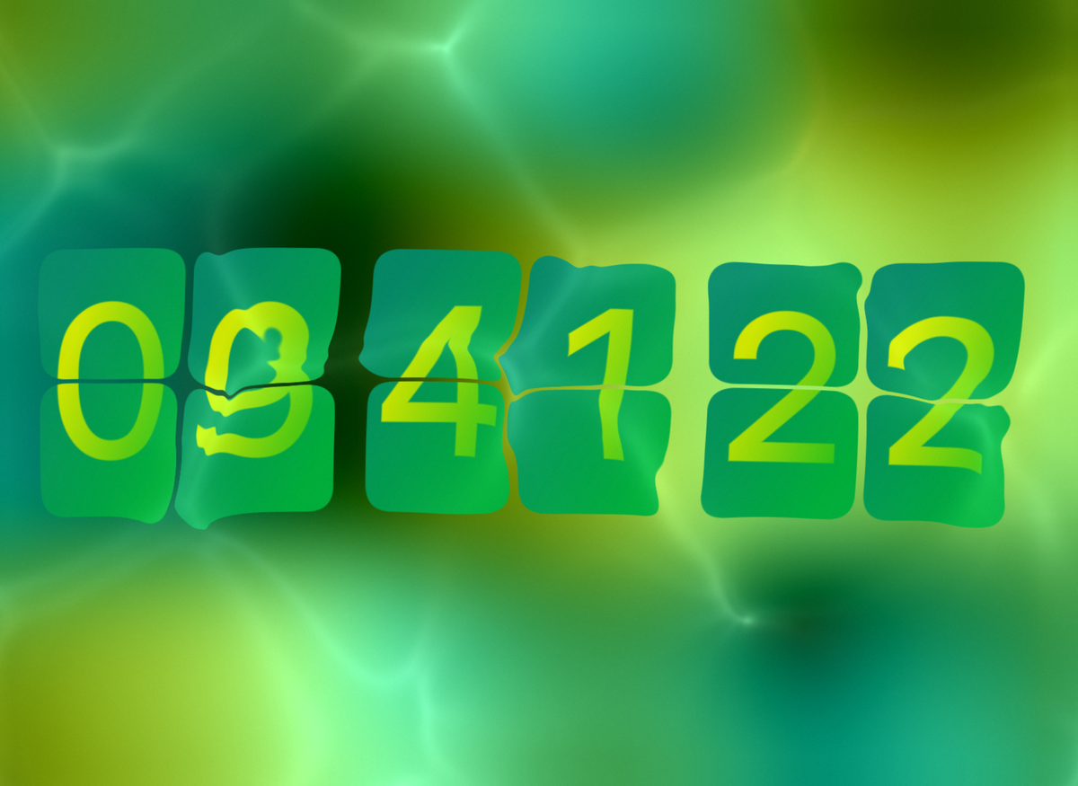 FlipCloc Neon Green — High-voltage radioactive glowing green cyberpunk aesthetic flip clock
