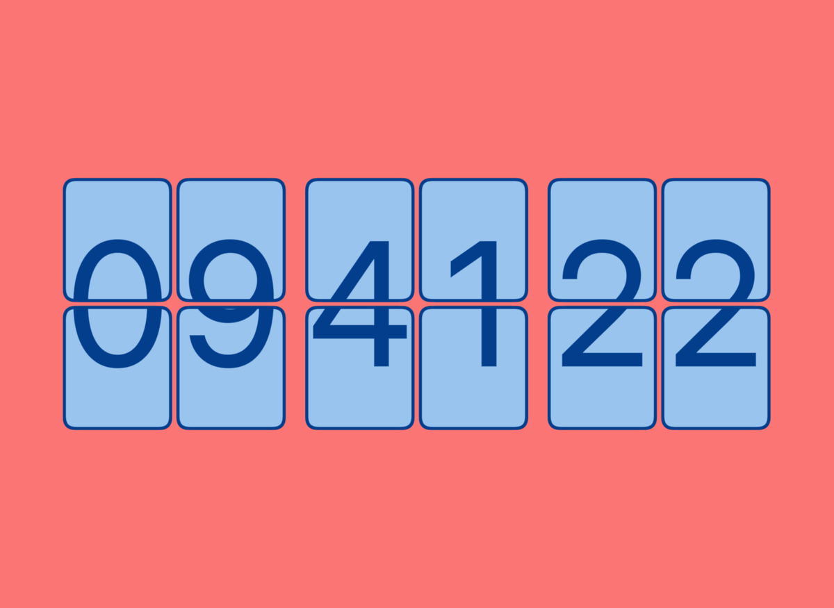 FlipCloc Papaya Bay — Tropical sunny coral and papaya warm aesthetic flip clock