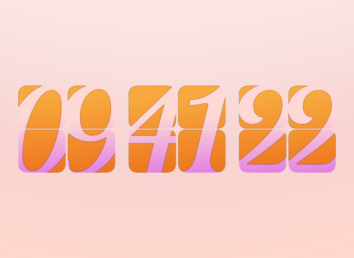 FlipCloc Peach Apricot — Pastel warm peach and apricot aesthetic flip clock