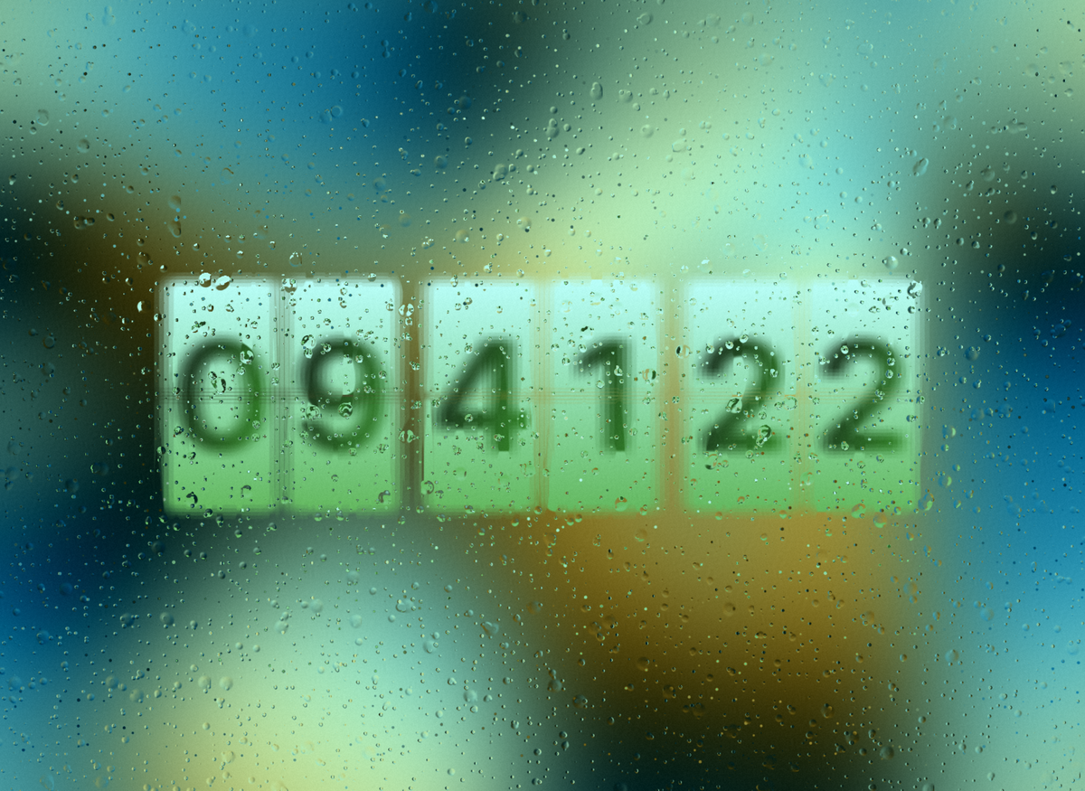FlipCloc Rainy Day — Cozy atmospheric overcast rainfall aesthetic flip clock