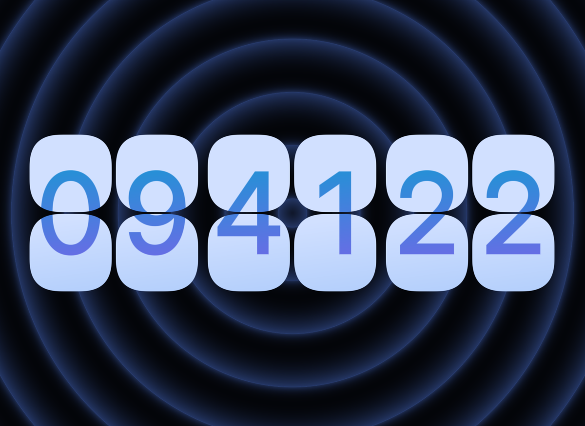 FlipCloc Serene Blues — Calming twilight indigo and navy blue aesthetic flip clock