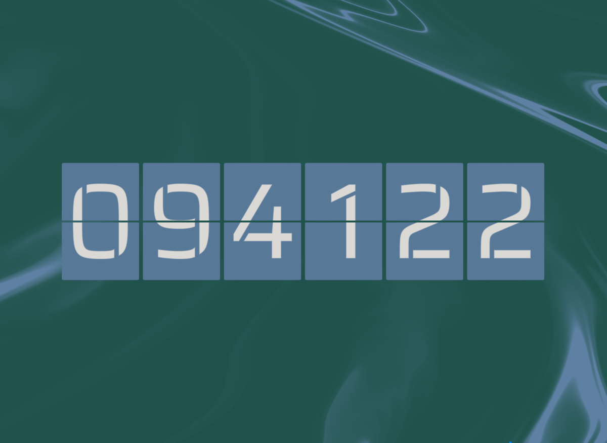 FlipCloc Tidal Wave — Dynamic ocean swell wave contour aesthetic flip clock