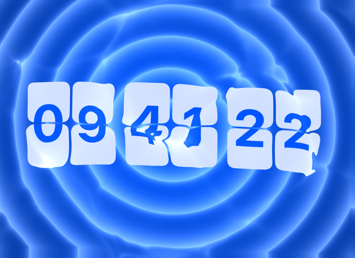 FlipCloc Underwater — Deep sea water caustics and ocean current aesthetic flip clock