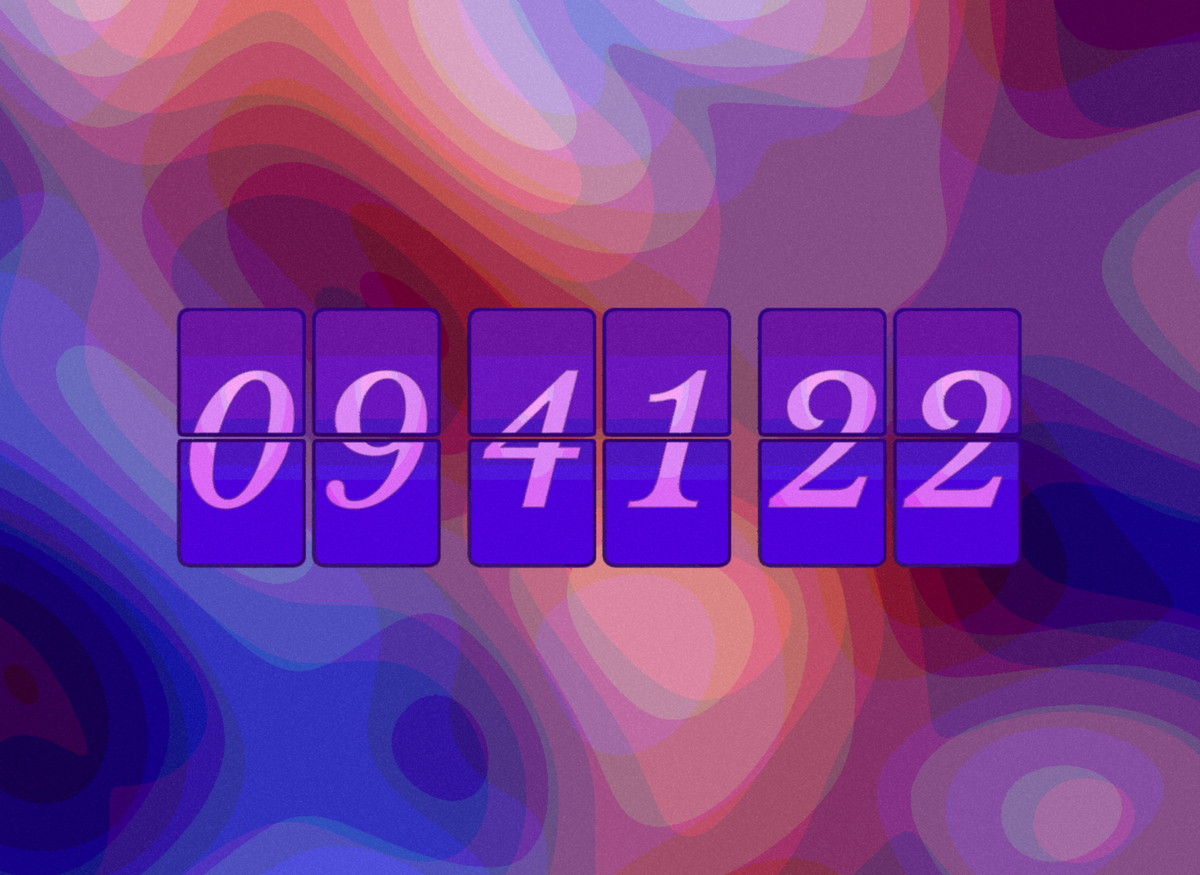 FlipCloc Vivid — Maximalist saturated rainbow spectrum aesthetic flip clock