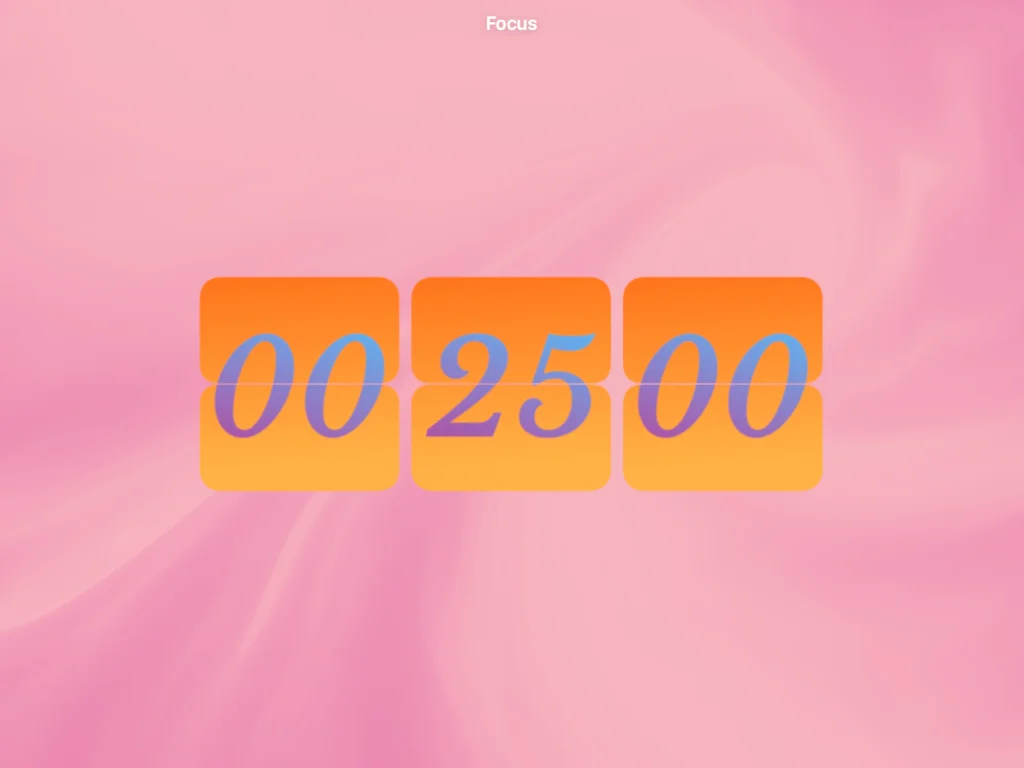 Thoughtfully Designed Flip Clock Pomodoro